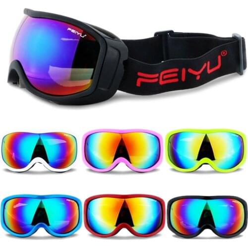 Men Women Ski Glasses Snowboard Goggles Skiing Anti-Fog UV400 Protection Snow Skiing Glasses Snowmobile Sunglasses Helmet