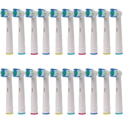 20PCS Replacement Toothbrush Heads For Braun Electric Tooth Brush Vitality Sensitive Nozzles Teeth Whiteing SB-17
