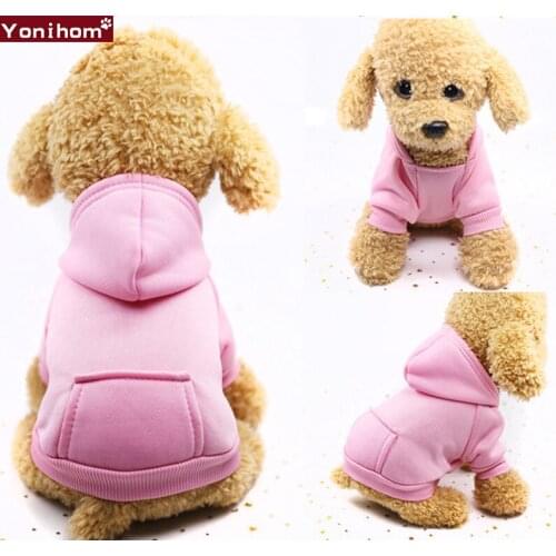 Pet Dog Clothing Hoodie Sweatshirt Puppy Chihuahua Clothes Winter Warm Dog Clothing Large Lovely Pet Dog Chihuahua Clothes Coats