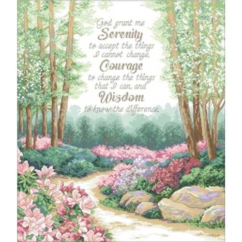 Dense forest patterns counted 11CT 14CT DIY Cross Stitch Sets wholesale Cross-stitch Kit Embroidery Needlework