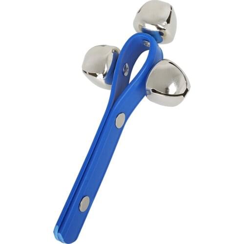 Hand Held Rattle Bell Tambourine ABS Plastic Handbell Percussion Instrument Musical Toy KTV Party Kids Shaker Game Birthday Gift