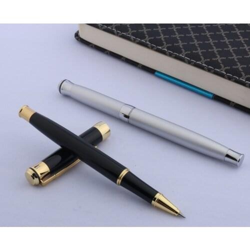 Brand New Metal Ball Point Pen Frosted Silver Signature Rollerball Pen School Student Office Gifts Stationery