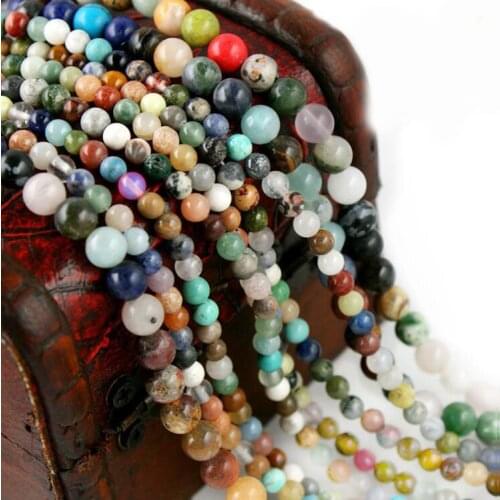 STENYA Assorted Color Gem Natural Stone Jewelry Findings Spacers TridacnaBeads Necklace Tassels Earrings Bracelet Charms Quartz