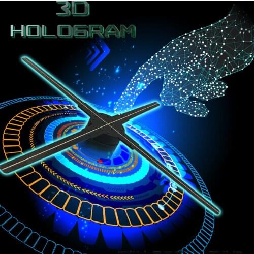 45/52cm LED 3D WiFi Fan Holographic Projector Display Upgrade Highlight 576/510LED Holographic Advertising Light Machine