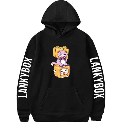 Lankybox Hoodies Women Men Long Sleeve Hooded Sweatshirts Hot Sale Fashion Streetwear Clothes