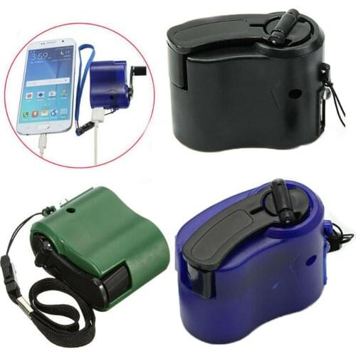 USB Hand Crank Phone Charger Manual Outdoor Hiking Camping Emergency Generator camping Outdoor Tools dropshipping