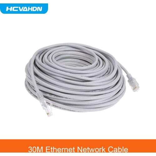 30M 98ft Cat5 Ethernet Network Cable RJ45 Patch Outdoor Waterproof LAN Cable Wires For CCTV POE IP Camera System
