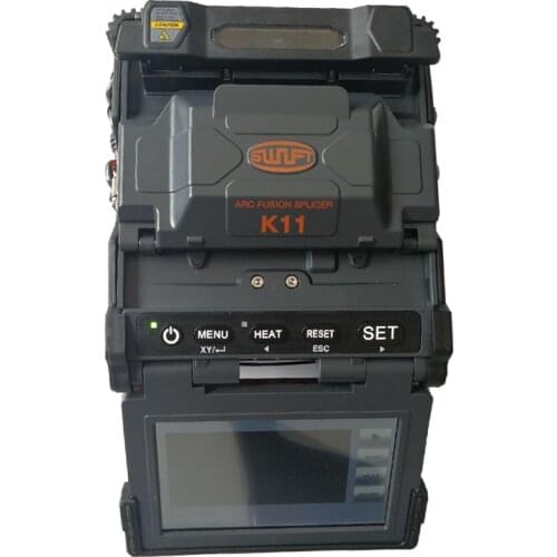 High quality Swift K11 Optical Fiber Fusion Splicer FTTH Fiber Optic Splicing Machine English menu