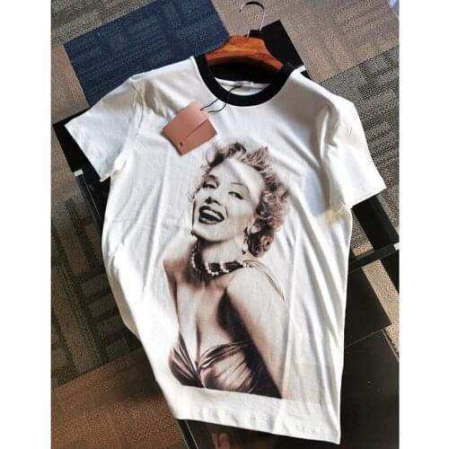 2020 Fashion Harajuku Price Women White T-shirts Runway Short Sleeve O Neck Female Summer Tee T-shirts Casual Clothes