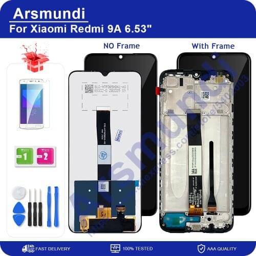 6.53" For Xiaomi Redmi 9A 9C Original LCD Display Touch Screen Digitizer Assembly With Frame Replacement Parts For Redmi 9C