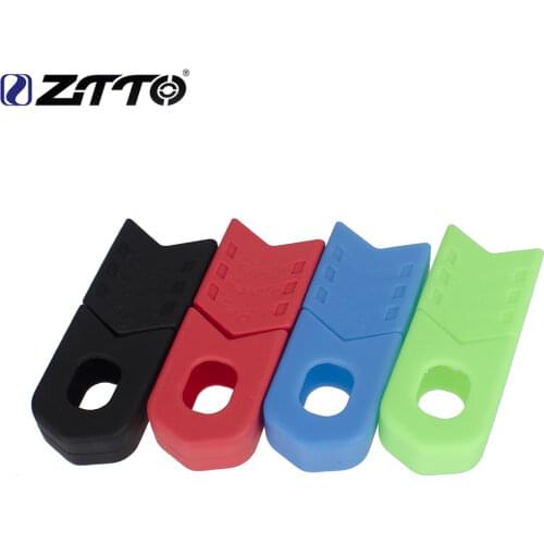 ZTTO 4pcs MTB Road Bike Crank Protector Carbon Crankset Silicone Gel Cover Protective Sleeve Bicycle Boots Bicycle Accessories
