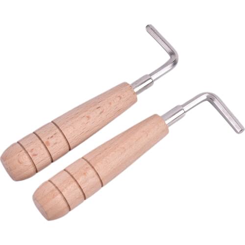 1PC Guitar Adjust Wrench Guitar Neck Wrench Key Wooden Handle Mandolin Ukulele Luthier Tool