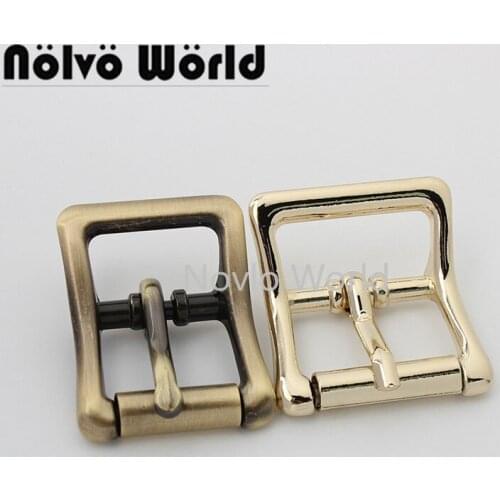 10-50pcs 3colors 21mm 25mm brush antique alloy pin buckle for purse and bags belt straps adjusted buckles bag hardware