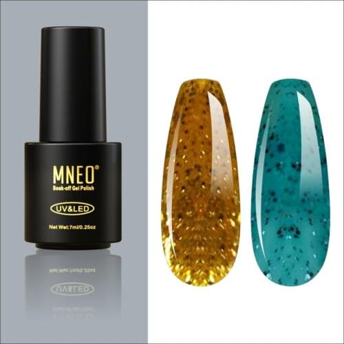 Gold Nail Gel Polish Metallic Sequin Glitter Diamond Blue UV Art Design Semipermanent Esmaltes Soak Off French Gel Polish 2 Pcs