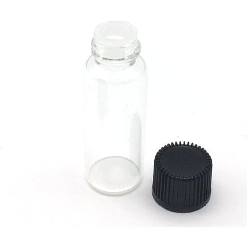 20pcs 5ml Perfume Clear Glass Vials Mini Essential Oil Bottle with no hole tip Small Perfume Sample Bottles