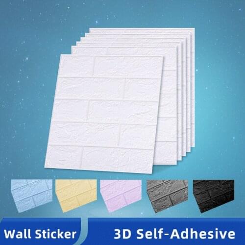 3d Brick Wall Stickers Wallpaper Decor Foam Waterproof Wall Covering Wallpaper for Kids Living Room Diy Background