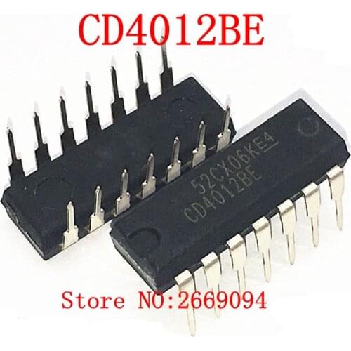 50pcs /100pcs Free shipping CD4012BE CD4012 HEF4012BP HCF4012 DIP 4012 DIP14 new and original IC