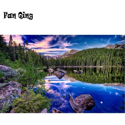 5D Diy Diamond Painting Landscape Set Cross Stitch Full Drill Square Embroidery Scenery Mosaic Pictures of Rhinestones Decor