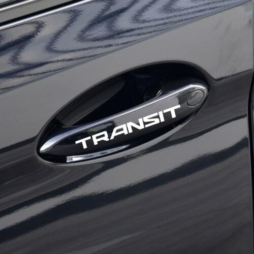 Auto Door Handle Rear view mirror Stickers Decoration Decals For Ford Transit mk6 mk7 2006 -2019 Car Styling Accessories