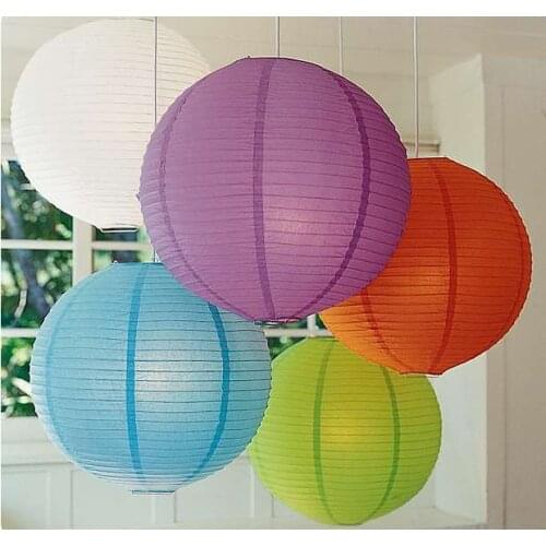 Free shipping 50pcs/lot mixed size paper lantern lamps for wedding party birthday event party decorations festival decor