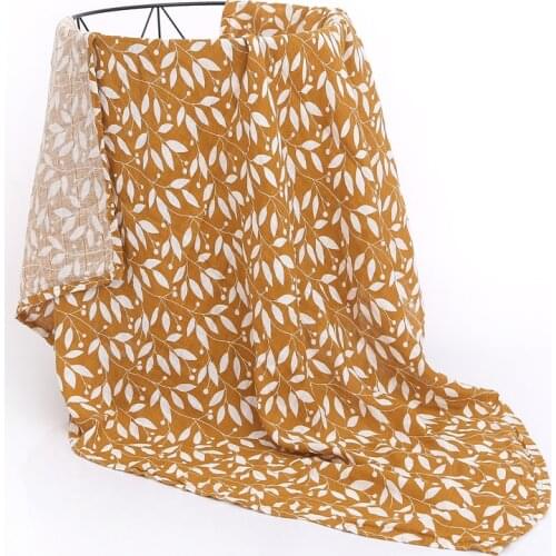 Baby Blankets Newborn Diaper Swaddle Blanket Baby Cotton Gauze Muslin Baby Blanket Rainbow Baby Muslin Swaddle 120X110cm