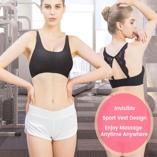 USB Electric Breast Chest Massage Pad Enlargement Device Breast Lifting Machine Enlargement Pump Artifact Washable Wearable Bra