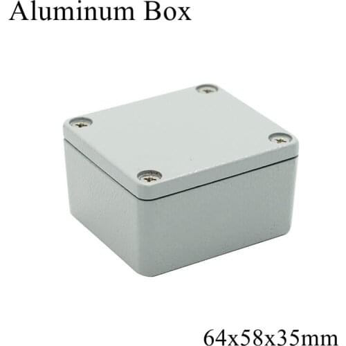 FA1 64x58x35mm IP65 Waterproof Aluminum Junction Box Electronic Terminal Sealed Diecast Metal Enclosure Case Connector Outdoor