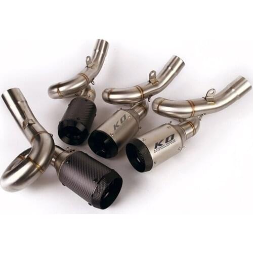 Ninja ZX6R Motorcycle Exhaust Silencer Muffler Middle Link Tube Pipe for Kawasaki Ninja ZX6R ZX636 2009-2020