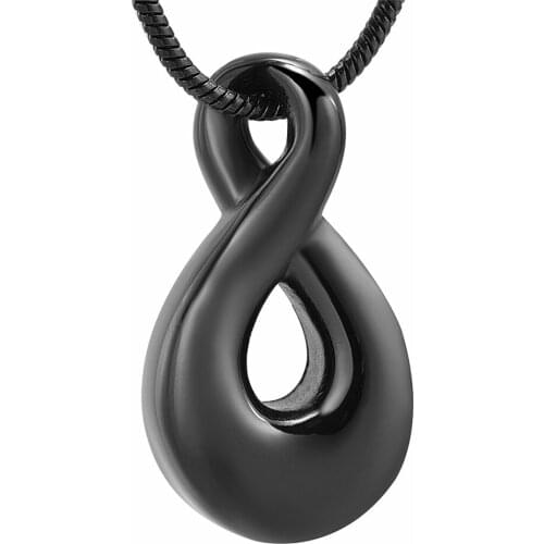 IJD11527 Stainless Steel Gourd Shaped Cremation Memorial Prayer Necklace for Ashes Urn Keepsake Pendant Jewelry