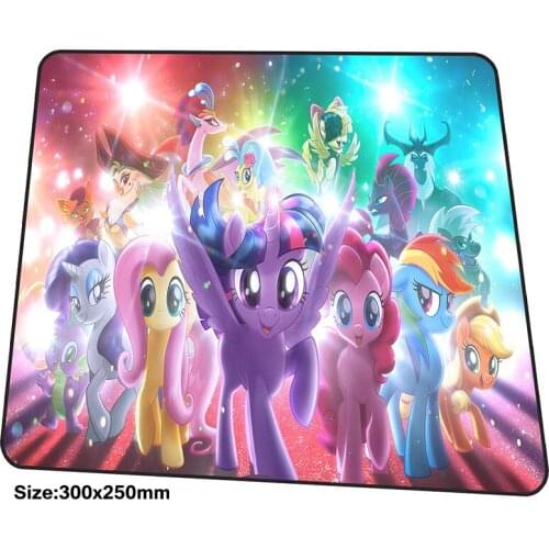 My little pony mousepad 300x250x3mm gaming mouse pad big gamer mat cute game computer desk padmouse New arrival large play mats