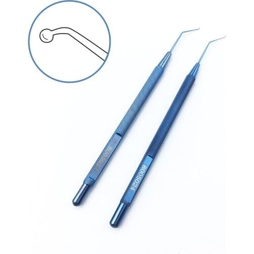 Akahoshi Nucleus Manipulator hooks ophthalmic eye surgical instrument hooks Straight/Angle Titanium