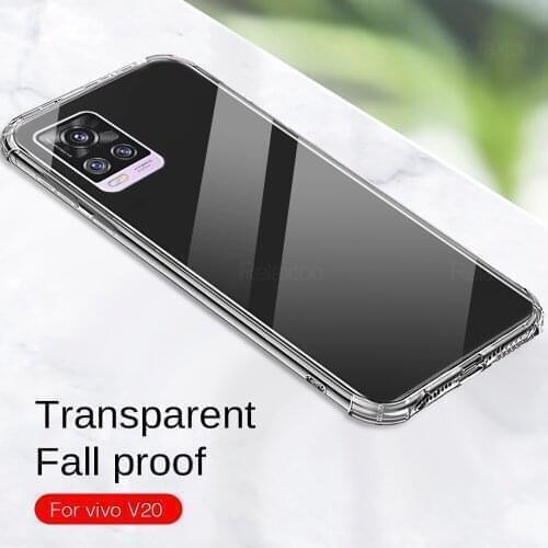 Phone Shell Soft Transparent for vivo v20 se v20se 17 pro Shockproof Transparent Case Silicone Back Cover For vivo v 20 se 17PRO