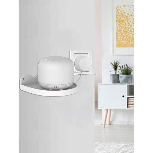 Mini Wall Outlet Mount Stand Speaker Wall Mount Hanger For Google Home For Echo Dot 4 3 Outlet Holder Space Saving Bracket