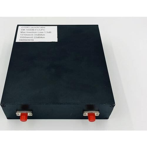 SC/FC 1KM OTDR Single Mode 9/125um launch cable box, 1000M Bare fiber launch cable box,Fiber optic launch cable