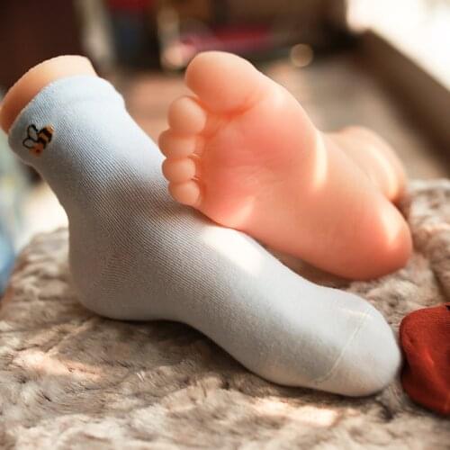 18CM Girl feet model simulation foot photo nail massage practice silicone stockings TPE H30
