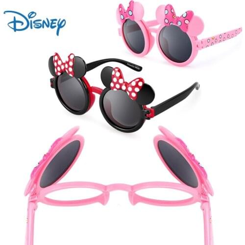 2021 New Disney Children Sunglasses Minnie Mouse Cute Fashion Kids Flip Sunglasses Girls Cartoon Glasses for Birthday Gifts Toys