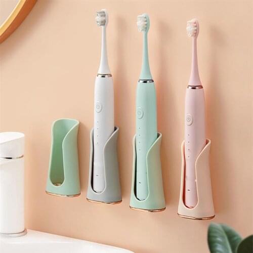 Electric Toothbrush Holder Wall Mounted Toothbrush Rack Plastic Bathroom Tooth Brush Organizer Bathroom Accessories Storage