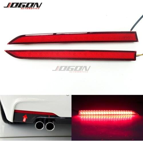 LED Rear Bumper Dynamic Turn Signal Light Reflector Fog Braking Light For BMW 3 Series F30 F31 M Sport 2012-2019 315 320 325