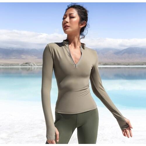 Yoga Tops Women Sportswear Air Mesh Long Sleeve Yoga Shirt Running Jogging Sport Tops Fitness Workout Gym Clothing Women