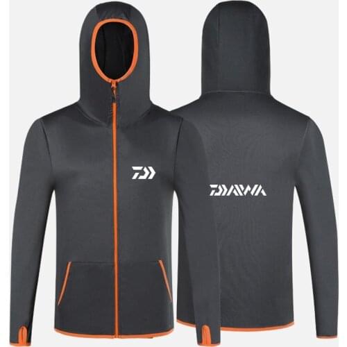 Outdoor Sports Sunscreen Mens Fishing Shirt Jacket Uv Protection Breathable Quick-Drying Camouflage Hooded Coat Fishing Jerseys