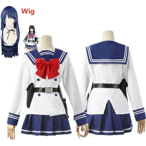 Yuri Honjou Cosplay Costumes Anime High Rise Invasion Tenkuu Shinpan Women Uniform Short Skirt Halloween Full Set
