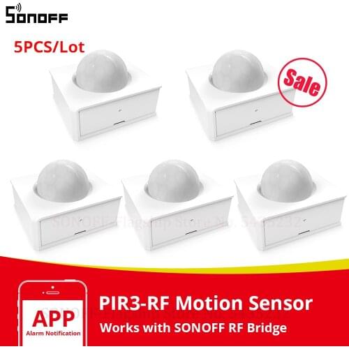 1/3/5 PCS Itead SONOFF PIR2 Motion Sensor Wireless Automation System Anti-Theft Alarm Smart Home Security works sonoff rf bridge