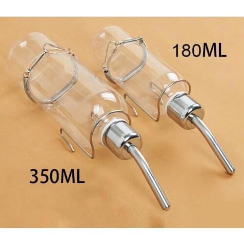 1PC Water Feeder Bottle Hanging Drinking Fountain For Pet Small Animal Rabbits Hanging Water Bowl 180ML/350ML