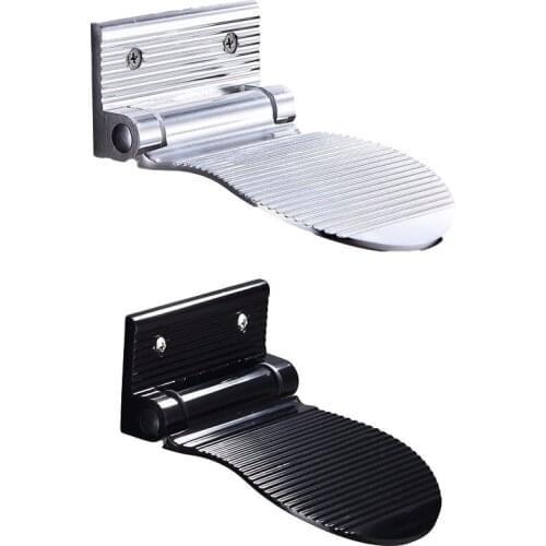 1pcs Shoe wearing artifact Bathroom foot washing artifact Toilet pedal No punching Folding stool Wall mounted floor mats Pedals