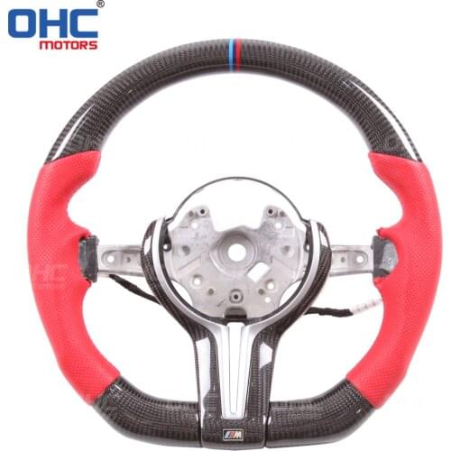 100% Real Carbon Fiber Steering Wheel compatible for F20 F22,F23 & F45 F30,F31 F32,E90 E92 E93 M2,F80 M3,F82 F83 M1 M2 M3 M4