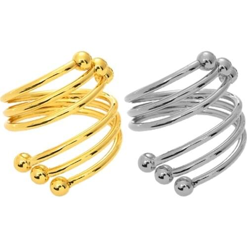 6 Pcs Simple Alloy Napkin Rings Buckles Set Handcrafts Serviette Buckle Holder M17D