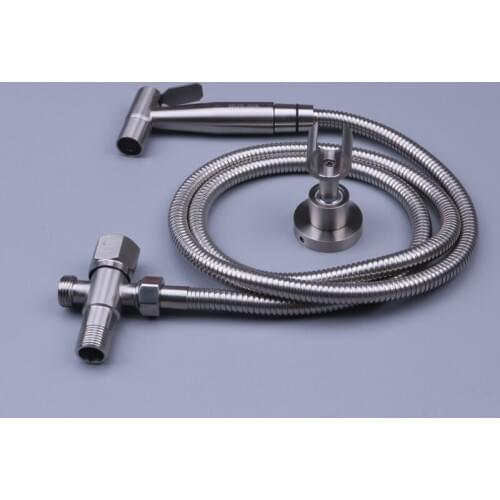 MTTUZK 304 Stainless Steel Brusehd Bidets Bathroom Hand Shower Bidet Toilet Sprayer Hygienic Shower Taps Toilet Spray Gun
