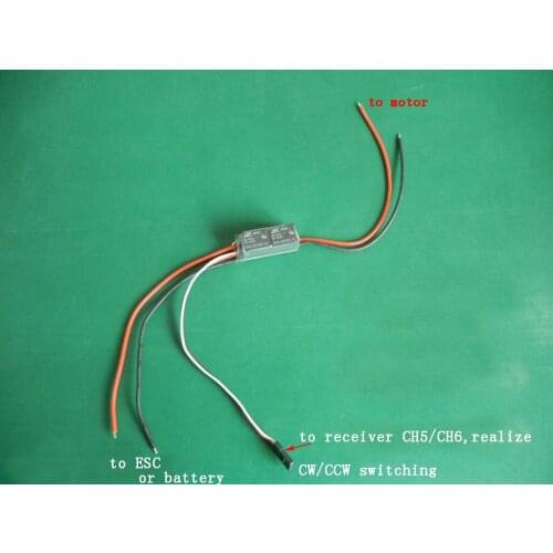 Bidirectional Relay Line Exchanger Motor Forward and Reverse CW CCW with Test Button for DIY RC Models