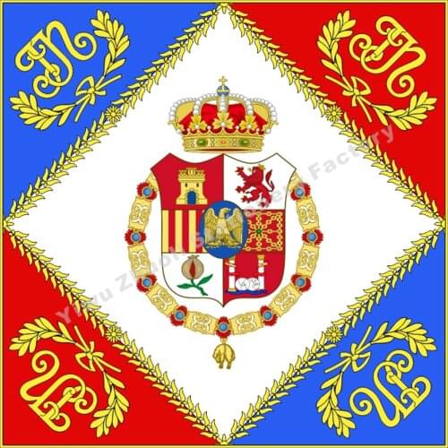 France Joseph Bonaparte Flag 120X120cm (4x4FT) 120g 100D Polyester Double Stitched High Quality Banner Free Shipping