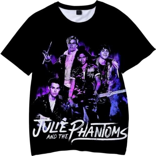 Julie And The Phantoms 3D Print T-Shirt TV Series Trendy Streetwear Men Women Fashion Oversized T Shirt Hip Hop Student Tees Top